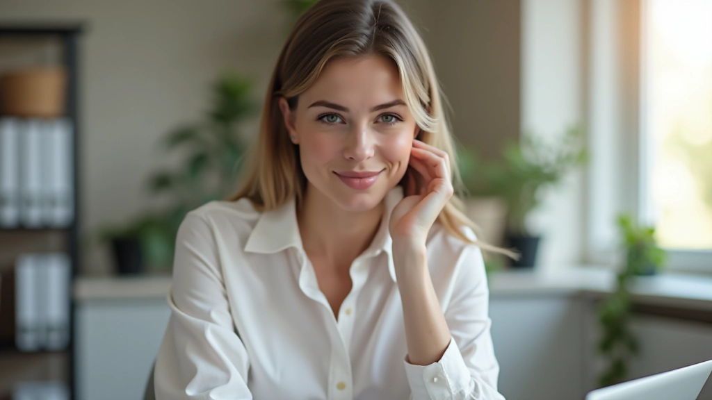 Frau mittleren Alters sitzt am Schreibtisch mit Laptop und handschriftlichem Finanzplaner, konzentrierter Blick auf Notizen